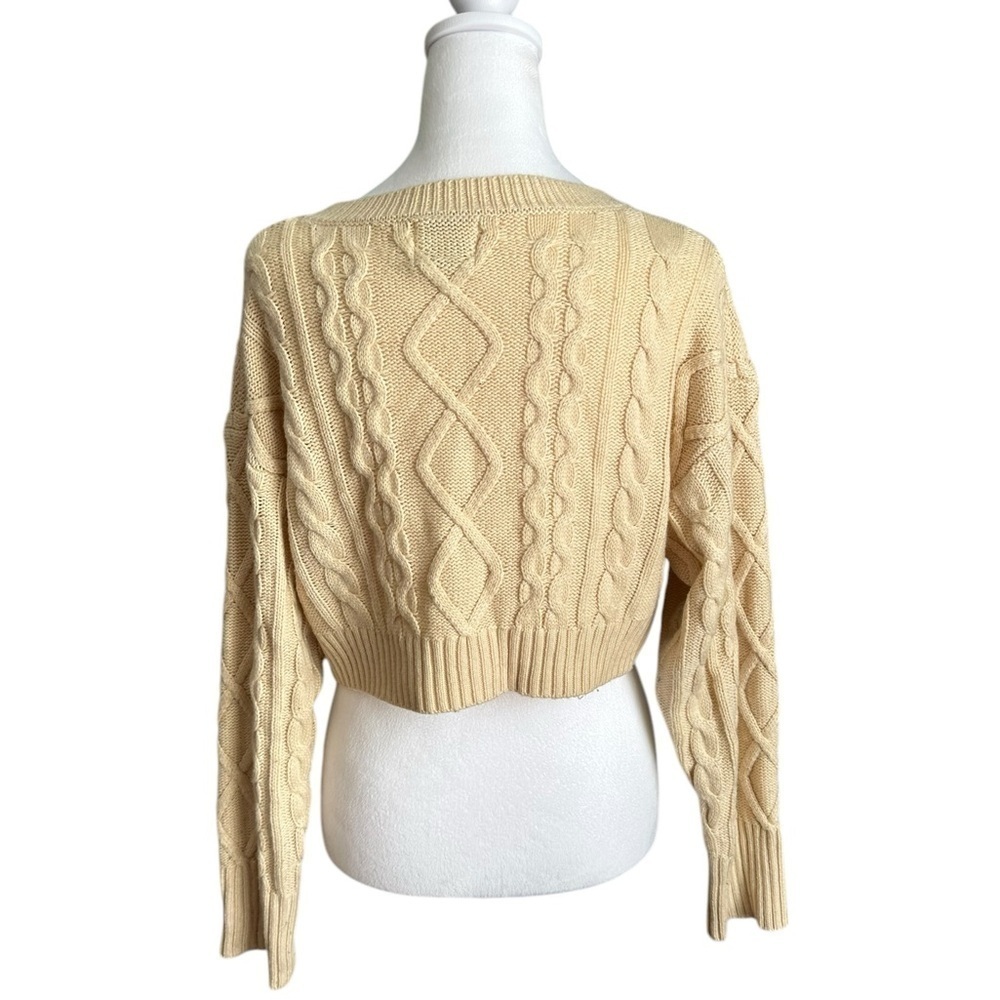 Princess Polly soleil cropped sweater set beige Size XS/S - Picture 5 of 17
